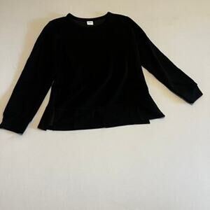 XIEERDUO | Black Knit Long Sleeve Shirt - Small